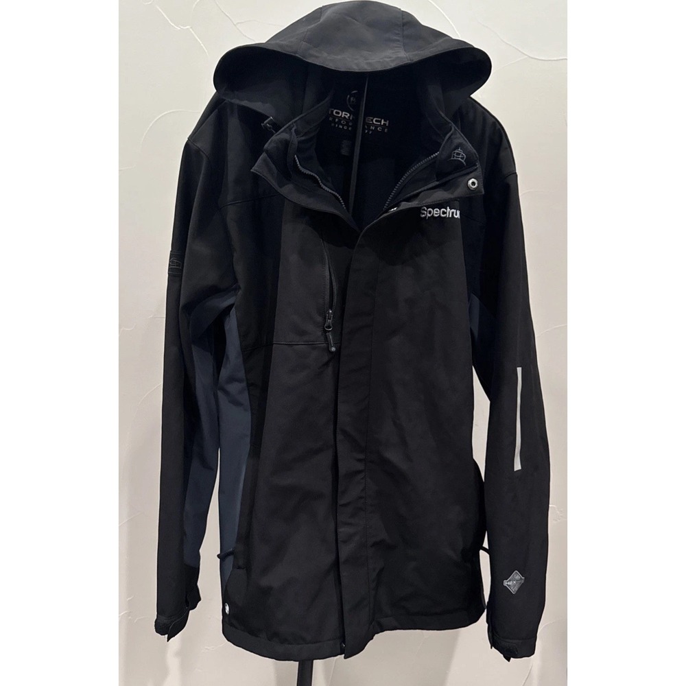 Men's Stormtech Spectrum Windbreaker Zip Up & Button Jacket 2xl Reflectors